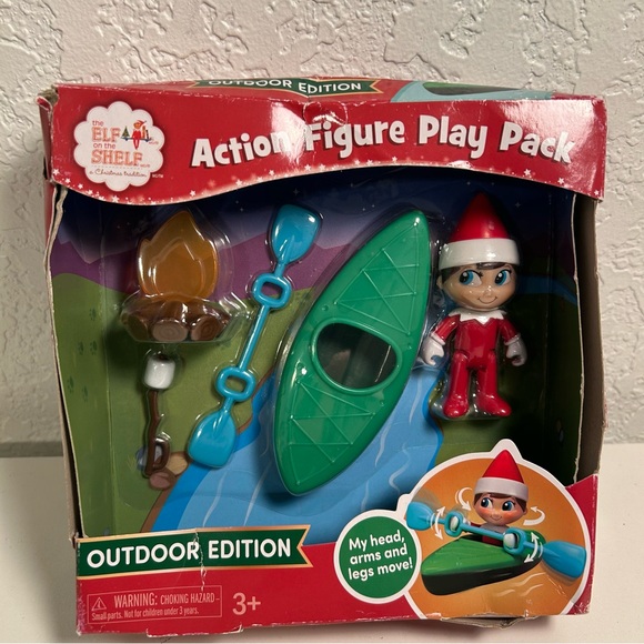 Elf on the Shelf Christmas Outdoor Adventure Playset Canoe New - Picture 1 of 5
